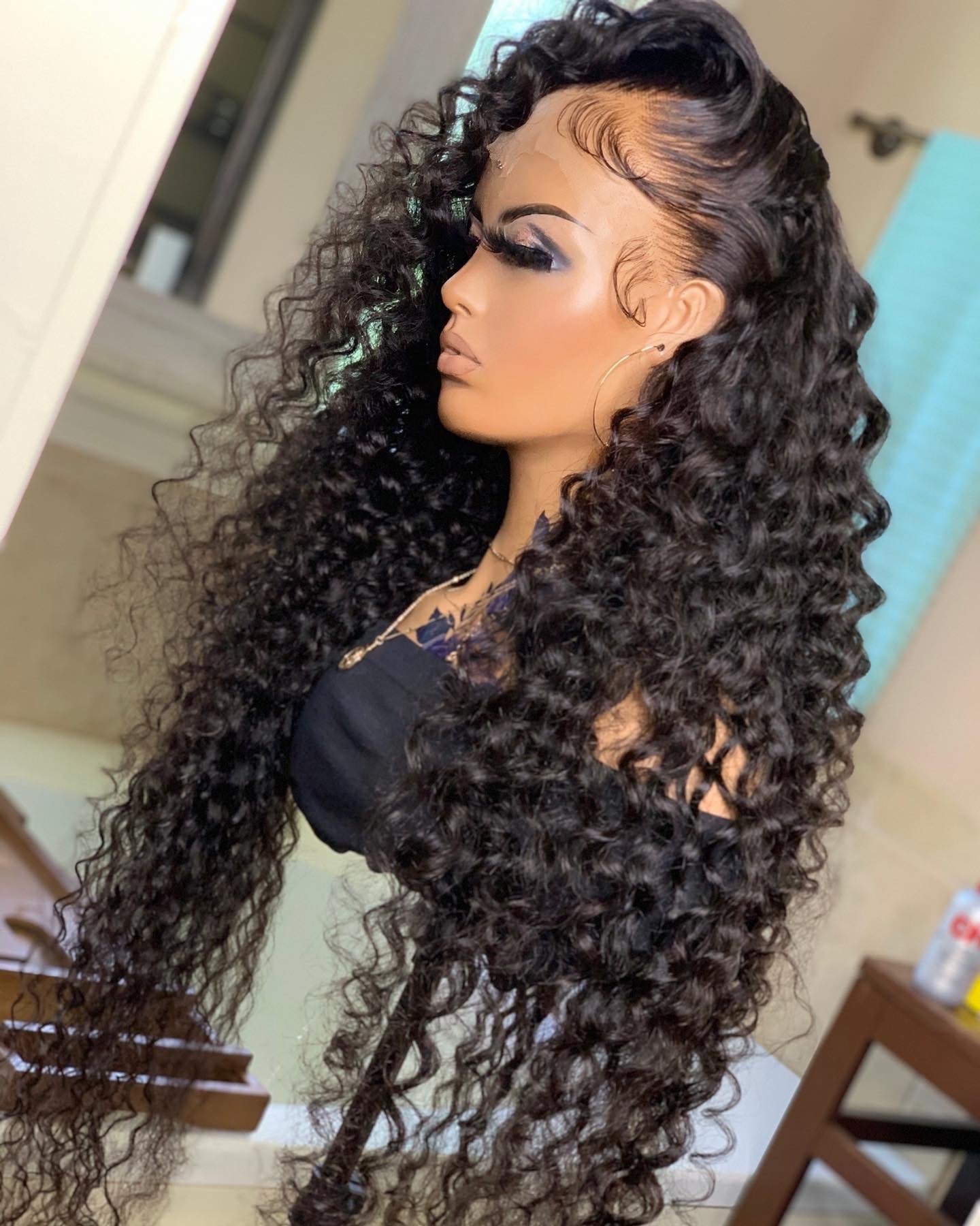 Water Wave 360 Lace Front Wig Human Hair Wigs for Women Loose Deep Curly 13X4 Lace Frontal Wigs Glueless Virgin Brazilian 180%