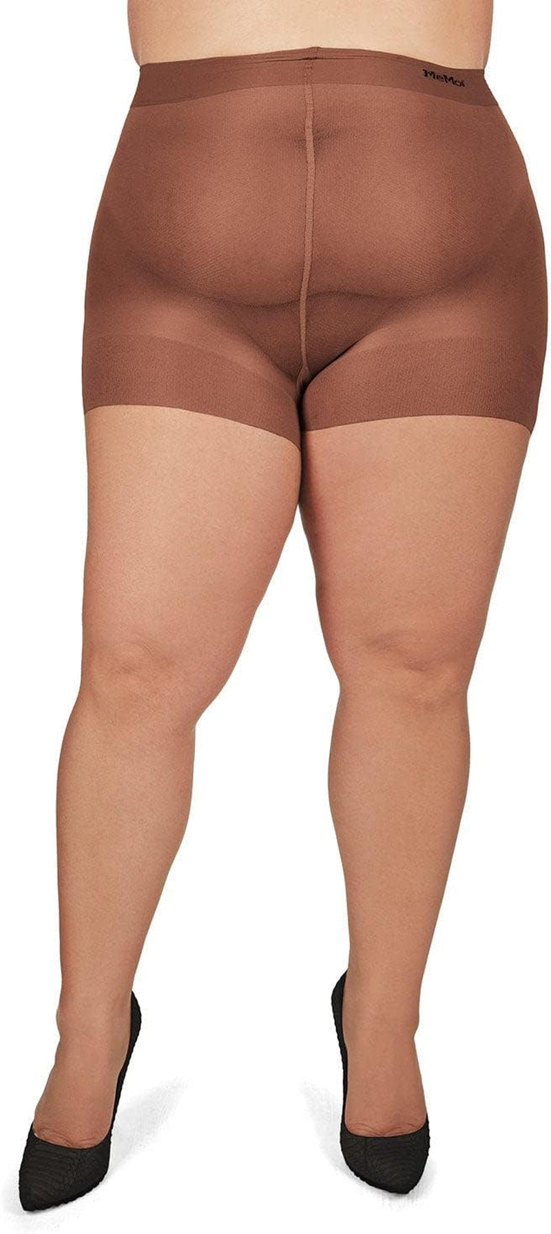 plus Size Curvy Ultra Sheer Control Top Pantyhose