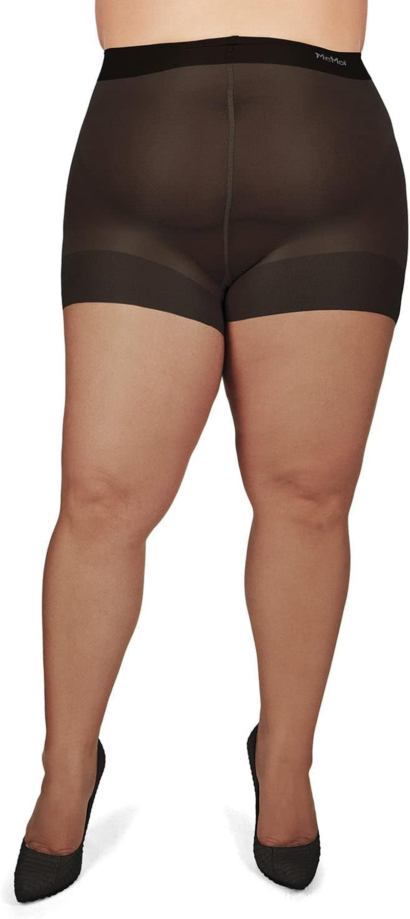 plus Size Curvy Ultra Sheer Control Top Pantyhose