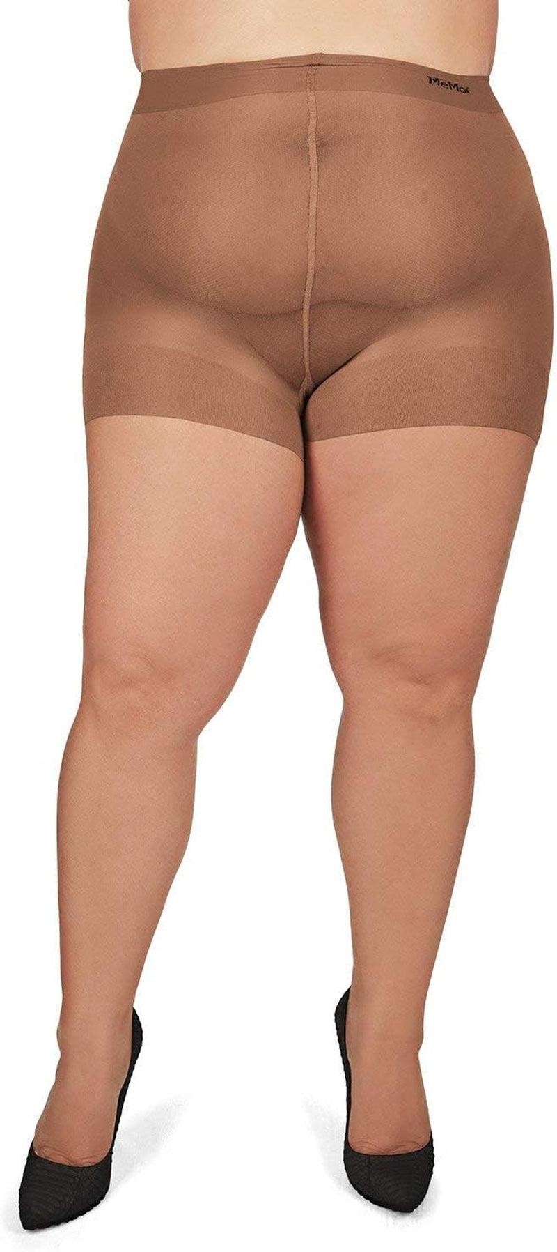 plus Size Curvy Ultra Sheer Control Top Pantyhose