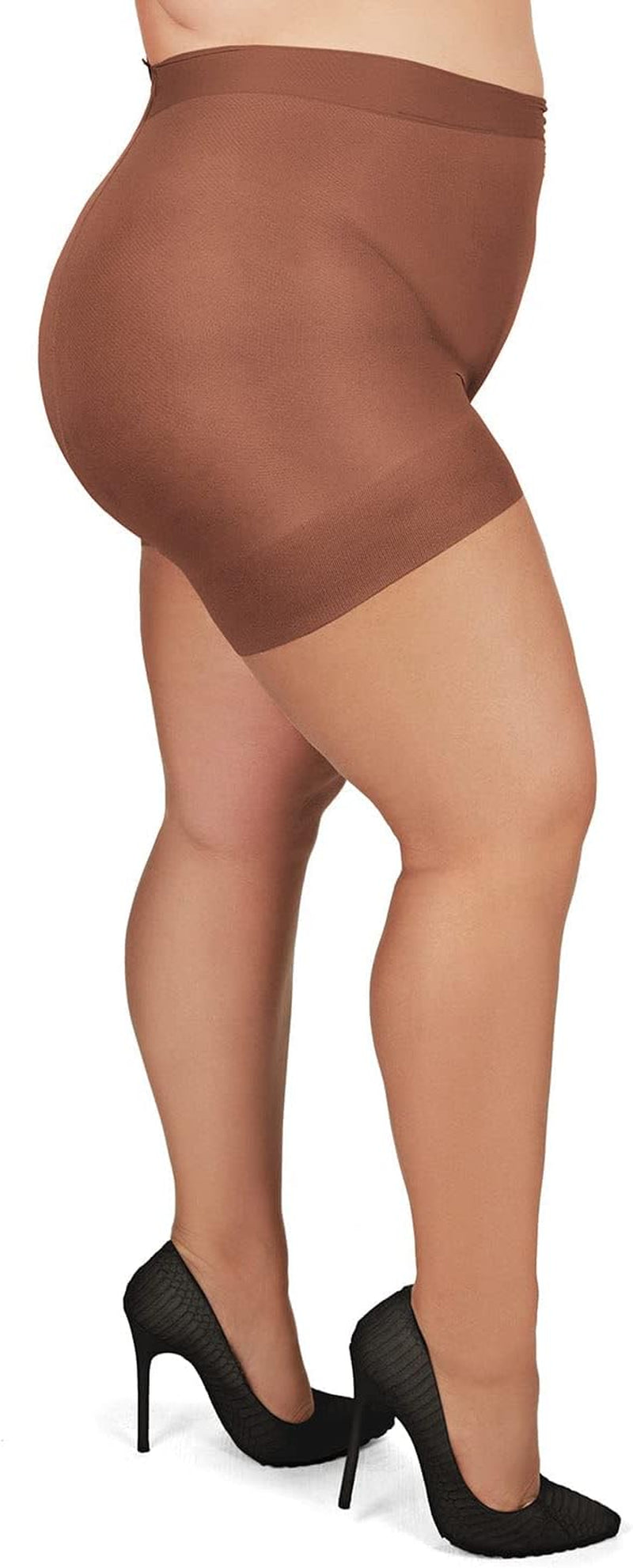 plus Size Curvy Ultra Sheer Control Top Pantyhose